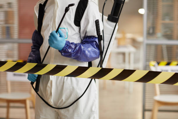 Professional Biohazard Cleanup technician working in Linden, TX